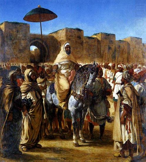 Eugene Delacroix The Sultan of Morocco and his Entourage china oil painting image